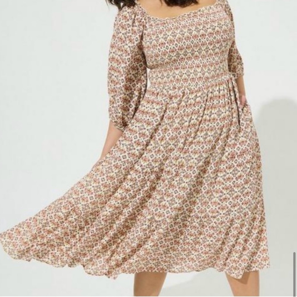 Torrid Midi Off the Shoulder Dress (Torrid Size 1)